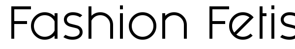 Fashion Fetish font preview